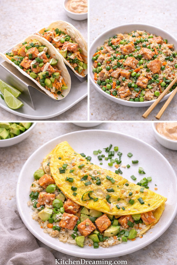 Salmon Sushi Bowl Recipe (Fresh Sushi Grade Salmon Bowl) 5 Leftover salmon sushi bowl ideas made into wraps and rice bowls.