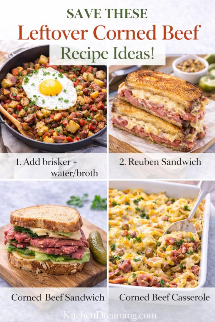 Traditional Corned Beef and Cabbage Recipe (Stovetop Boiled Method) 13 Leftover ideas from traditional corned beef and cabbage recipe.