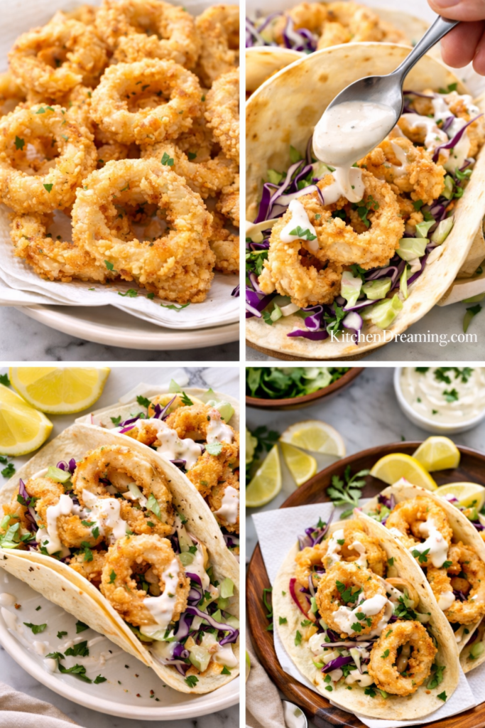 Crispy Fried Calamari (Better Than Restaurant Style + Air Fryer Option) 6 Fried Calimari IMG 5