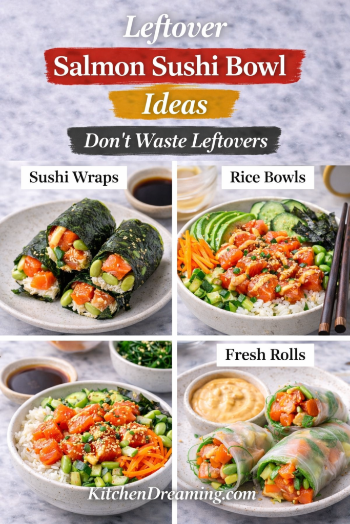 Salmon Sushi Bowl Recipe (Fresh Sushi Grade Salmon Bowl) 13 Leftover salmon sushi bowl ideas made into wraps and rice bowls.